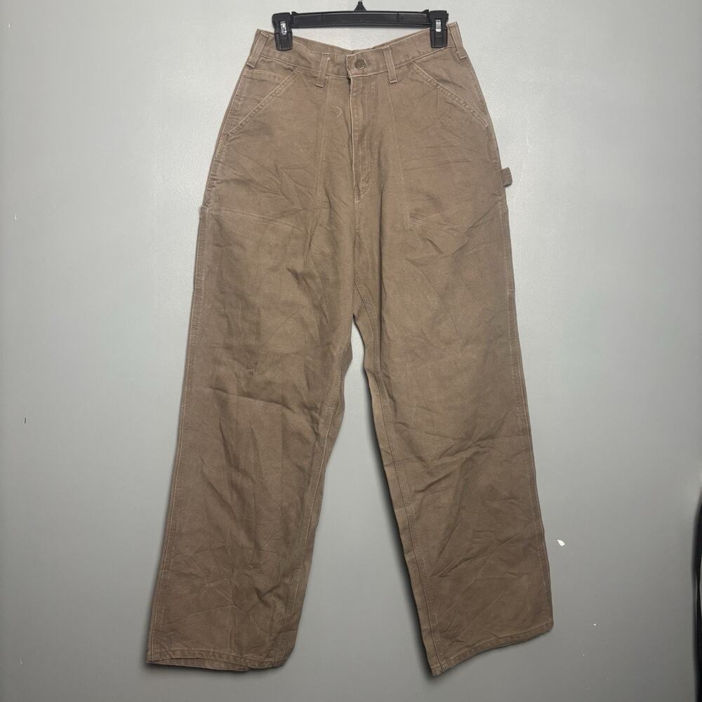 Carhartt Work Pants Dungaree Trouser No Tag Crew B11 Brown Tan Light
